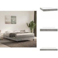 Taschenfederkernmatratze Hellgrau 140x190x20 cm Samt - Samtmatratze - Federkernmatratze - Bettmatratze - Doppelbettmatratze - Mittelfeste Matratze Taschenfederkernmatratze Hellgrau 140x190x20 cm Samt - Samtmatratze - Federkernmatratze - Bettmatratze - Doppelbettmatratze - Mittelfeste Matratze von VIDAXL