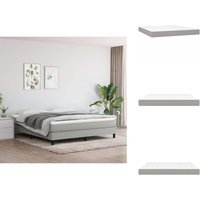 Vidaxl - Taschenfederkernmatratze Hellgrau 160x200x20 cm Stoff - Taschenfederkernmatratze - Matratze - Bettwäsche - Schlafsystem - Federkernmatratze von VIDAXL