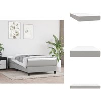 Taschenfederkernmatratze Hellgrau 80x200x20 cm Stoff - Taschenfederkernmatratze - Matratze - Bettwäsche - Schlafsystem - Federkernmatratze von VIDAXL