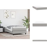 Taschenfederkernmatratze Hellgrau 90x190x20 cm Stoff - Taschenfederkernmatratze - Matratze - Bettwäsche - Schlafsystem - Federkernmatratze von VIDAXL