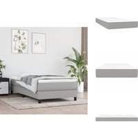 Taschenfederkernmatratze Hellgrau 90x200x20 cm Stoff - Taschenfederkernmatratze - Matratze - Bettwäsche - Schlafsystem - Federkernmatratze von VIDAXL