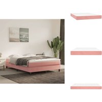 Vidaxl - Taschenfederkernmatratze Rosa 140x200x20 cm Samt - Samtmatratze - Federkernmatratze - Doppelbettmatratze - Rosa Matratze - Bettwäsche Vidaxl - Taschenfederkernmatratze Rosa 140x200x20 cm Samt - Samtmatratze - Federkernmatratze - Doppelbettmatratze - Rosa Matratze - Bettwäsche von VIDAXL