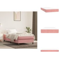 Taschenfederkernmatratze Rosa 90x190x20 cm Samt - Samtmatratze - Federkernmatratze - Bettmatratze - Rosa Matratze - Doppelbettmatratze Taschenfederkernmatratze Rosa 90x190x20 cm Samt - Samtmatratze - Federkernmatratze - Bettmatratze - Rosa Matratze - Doppelbettmatratze von VIDAXL