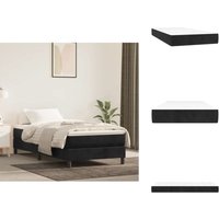 Vidaxl - Taschenfederkernmatratze Schwarz 100x200x20 cm Samt - Samtmatratze - Federkernmatratze - Doppelbettmatratze - Matratze Schwarz Vidaxl - Taschenfederkernmatratze Schwarz 100x200x20 cm Samt - Samtmatratze - Federkernmatratze - Doppelbettmatratze - Matratze Schwarz von VIDAXL