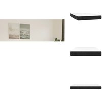 Vidaxl - Taschenfederkernmatratze Schwarz 120x200x20 cm Samt - Samtmatratze - Federkernmatratze - Doppelbettmatratze - Matratze 120x200 von VIDAXL
