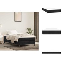 Taschenfederkernmatratze Schwarz 80x210x20 cm Samt - Taschenfederkern-Matratze - Taschenfederkern-Matratzen - Matratze - Schlafzimmermöbel Taschenfederkernmatratze Schwarz 80x210x20 cm Samt - Taschenfederkern-Matratze - Taschenfederkern-Matratzen - Matratze - Schlafzimmermöbel von VIDAXL