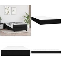 Taschenfederkernmatratze Schwarz 90x190x20 cm Stoff - Taschenfederkernmatratze - Matratze - Doppelbettmatratze - Schlafkomfort - Federkernmatratze von VIDAXL