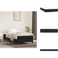 Taschenfederkernmatratze Schwarz 90x200x20 cm Samt - Samtmatratze - Federkernmatratze - Doppelbettmatratze - Matratze 90x200 - Schlafkomfort Taschenfederkernmatratze Schwarz 90x200x20 cm Samt - Samtmatratze - Federkernmatratze - Doppelbettmatratze - Matratze 90x200 - Schlafkomfort von VIDAXL