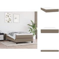 Taschenfederkernmatratze Taupe 100x200x20 cm Stoff - Taschenfederkernmatratze - Matratze - Doppelbettmatratze - Bettwäsche - Schlafsystem von VIDAXL