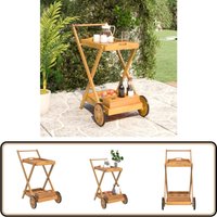 Teewagen 54x87x90 cm Massivholz Akazie - Teewagen - Holzküche - Servierwagen - Esstisch - Barwagen Teewagen 54x87x90 cm Massivholz Akazie - Teewagen - Holzküche - Servierwagen - Esstisch - Barwagen von VIDAXL