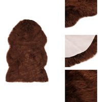 Teppich 60x90 cm Künstlicher Schafspelz Braun - Kuscheldecke - Wohnzimmerteppich - Shaggy Teppich - Tierfell Optik - Pelzteppich Teppich 60x90 cm Künstlicher Schafspelz Braun - Kuscheldecke - Wohnzimmerteppich - Shaggy Teppich - Tierfell Optik - Pelzteppich von VIDAXL