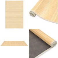 Teppich Bambus 100x160 cm Natur - Bambus Teppich - Naturfaser Teppich - Wohnraum Teppich - Flur Teppich - Rutschfeste Matte - Home & Living Teppich Bambus 100x160 cm Natur - Bambus Teppich - Naturfaser Teppich - Wohnraum Teppich - Flur Teppich - Rutschfeste Matte - Home & Living von VIDAXL