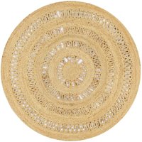 Teppich,Fußmatte Handgefertigt Jute Geflochten 120 cm vidaXL von BONNEVIE