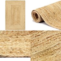 Teppich Handgefertigt Jute Natur 160x230 cm - Naturfaser Teppich - Jute Teppich - Gewebter Teppich - Wohnzimmer Teppich - Schlafzimmer Teppich - Home Teppich Handgefertigt Jute Natur 160x230 cm - Naturfaser Teppich - Jute Teppich - Gewebter Teppich - Wohnzimmer Teppich - Schlafzimmer Teppich - Home von VIDAXL