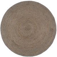 Teppich,Fußmatte Handgefertigt Jute Rund 210 cm Grau vidaXL von BONNEVIE
