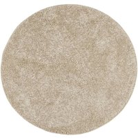 Teppich ISTAN Hochflor Glänzend Beige Ø 80 cm vidaXL Teppich ISTAN Hochflor Glänzend Beige Ø 80 cm vidaXL von VIDAXL