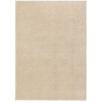 Bonnevie - Teppich,Fußmatte Kurzflor 140x200 cm Beige vidaXL von BONNEVIE