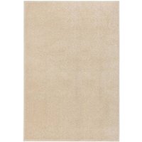 Teppich,Fußmatte Kurzflor 160x230 cm Beige vidaXL von BONNEVIE