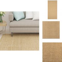 Teppich Natur Sisal 100x200 cm - Sisalteppich - Naturfaser - Wohnzimmerteppich - Flurmatten - Wohnraumgestaltung von VIDAXL