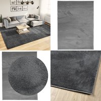Teppich OVIEDO Kurzflor Anthrazit 240x340 cm - Kuscheldecke - Kurzflorteppich - Wohnteppich - Wohnzimmerteppich - Schlafzimmerteppich - Home & Living Teppich OVIEDO Kurzflor Anthrazit 240x340 cm - Kuscheldecke - Kurzflorteppich - Wohnteppich - Wohnzimmerteppich - Schlafzimmerteppich - Home & Living von VIDAXL