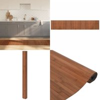 Teppich Rechteckig Braun 60x300 cm Bambus - Bambus Teppich - Wohnraumteppich - Flurmatte - Rutschfeste Oberfläche - Brauner Teppich - Home & Living von VIDAXL
