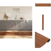 Teppich Rechteckig Braun 60x300 cm Bambus - Bambus Teppich - Wohnraumteppich - Flurmatte - Rutschfeste Oberfläche - Brauner Teppich von VIDAXL