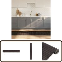Teppich Rechteckig Dunkelbraun 60x400 cm Bambus - Bambus Teppich - Naturfaser Teppich - Wohnraum Teppich - Flur Teppich - Rutschfester Teppich von VIDAXL