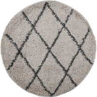 Vidaxl - Shaggy-Teppich pamplona Hochflor Modern Beige Anthrazit ø 80 cm Vidaxl - Shaggy-Teppich pamplona Hochflor Modern Beige Anthrazit ø 80 cm von VIDAXL