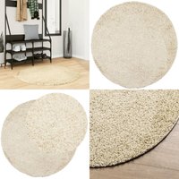 Teppich Shaggy Hochflor Modern Golden ø 100 cm - Shaggy Teppich - Goldener Teppich - Flauschiger Teppich - Hochflor Teppich - Wohnzimmer Teppich Teppich Shaggy Hochflor Modern Golden ø 100 cm - Shaggy Teppich - Goldener Teppich - Flauschiger Teppich - Hochflor Teppich - Wohnzimmer Teppich von VIDAXL