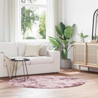 Teppich Shaggy Hochflor navarra Altrosa 160x160 cm Polyester Vidaxl von VIDAXL