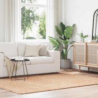 Teppich Shaggy Hochflor navarra Beige 160x230 cm Polyester Vidaxl von VIDAXL