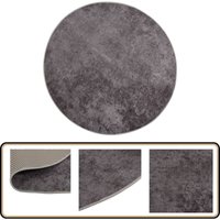 Teppich Waschbar Grau φ120 cm Rutschfest - Samt Teppich - Wohnzimmer Teppich - Grauer Teppich - Rund Teppich - Waschbarer Teppich Teppich Waschbar Grau φ120 cm Rutschfest - Samt Teppich - Wohnzimmer Teppich - Grauer Teppich - Rund Teppich - Waschbarer Teppich von VIDAXL