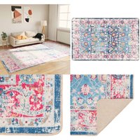 Teppich Waschbar Mehrfarbig 190x300 cm Rutschfest - Samt Teppich - Wohnzimmerteppich - Mehrfarbiger Teppich - Digitaldruck Teppich - Rutschfester von VIDAXL