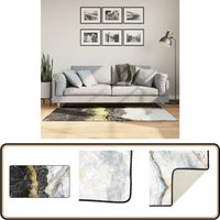 Teppich Waschbar Mehrfarbig 80x150 cm Rutschfest - Samt Teppich - Wohnzimmerteppich - Mehrfarbiger Teppich - Rutschfester Teppich - Läufer von VIDAXL