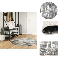 Teppich Waschbar Mehrfarbig ø 120 cm Rutschfest - Samt Teppich - Wohnteppich - Rund Teppich - Multicolor Teppich - Digitaldruck Teppich Teppich Waschbar Mehrfarbig ø 120 cm Rutschfest - Samt Teppich - Wohnteppich - Rund Teppich - Multicolor Teppich - Digitaldruck Teppich von VIDAXL