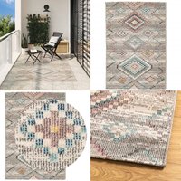 Teppich arbizu Indoor und Outdoor Vintage-Design 160x230 cm - Teppich - Wohnzimmerteppich - Flurteppich - Esszimmerteppich - Schlafzimmersteppich von VIDAXL