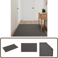 Vidaxl - Teppichläufer Anthrazit 100x180 cm - Teppichbodenläufers - Anthrazit Teppich - Flauschiger Teppich - Polyester Teppich - Wohnraumteppich von VIDAXL