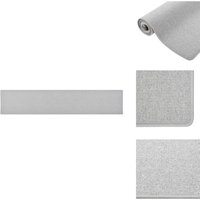 Teppichläufer Hellgrau 80x400 cm - Teppichläufer - Hellgrauer Teppich - Wohnzimmerteppich - Schlafzimmersteppich - Küchenteppich von VIDAXL
