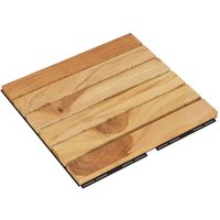 Terrassenfliesen 10 Stk. 30x30 cm Massivholz Teak Vertikal Vidaxl Braun von BONNEVIE