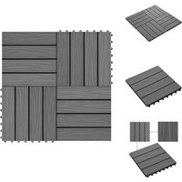 Vidaxl - Terrassenfliesen 11 Stk. Tief Geprägt wpc 30x30cm 1 qm Grau - Terrasse - Garten - Balkon - Rutschfeste Fliesen - wpc Fliesen Vidaxl - Terrassenfliesen 11 Stk. Tief Geprägt wpc 30x30cm 1 qm Grau - Terrasse - Garten - Balkon - Rutschfeste Fliesen - wpc Fliesen von VIDAXL