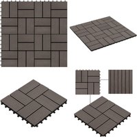 Vidaxl - Terrassenfliesen 11 Stück wpc 30 x 30 cm 1 qm Dunkelbraun - Terrassenfliesen - wpc Terrasse - Gartenmöbel - Outdoor Dekoration Vidaxl - Terrassenfliesen 11 Stück wpc 30 x 30 cm 1 qm Dunkelbraun - Terrassenfliesen - wpc Terrasse - Gartenmöbel - Outdoor Dekoration von VIDAXL