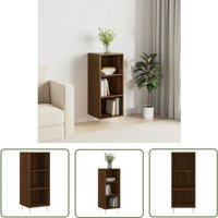 Vidaxl - The Living Store Sideboard Braun Eichen-Optik 34,5x32,5x90 cm Holzwerkstoff - Schreibtisch - Wohnzimmermöbel - Sideboard - Regal - Eiche von VIDAXL