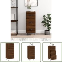 The Living Store Sideboard Braun Eichen-Optik 34,5x34x90 cm Holzwerkstoff - Schreibtisch - Wohnzimmermöbel - Sideboard - Regal - Eiche Optik The Living Store Sideboard Braun Eichen-Optik 34,5x34x90 cm Holzwerkstoff - Schreibtisch - Wohnzimmermöbel - Sideboard - Regal - Eiche Optik von VIDAXL