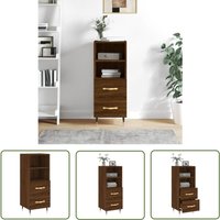 The Living Store Sideboard Braun Eichen-Optik 34,5x34x90 cm Holzwerkstoff - Sideboard - Wohnzimmermöbel - Eiche Optik - Holzmöbel - Regal The Living Store Sideboard Braun Eichen-Optik 34,5x34x90 cm Holzwerkstoff - Sideboard - Wohnzimmermöbel - Eiche Optik - Holzmöbel - Regal von VIDAXL