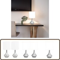 Vidaxl - Tischlampen 2 Stk. Touch-Sensor Weiß E14 - Tischlampe - Stehlampe - Wohnzimmer Deko - led Licht - Modernes Design von VIDAXL