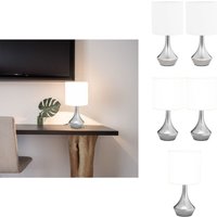 Vidaxl - Tischlampen 2 Stk. Touch-Sensor Weiß E14 - Tischlampe - Stehlampe - Wohnzimmer Deko - led Licht - Modernes Design von VIDAXL