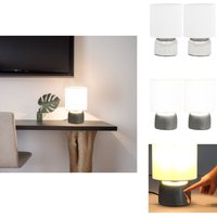 Vidaxl - Tischlampen 2 Stk. Touch-Sensor Weiß E14 - Tischlampe - Stehlampe - Wohnzimmer Deko - led Tischlampe - Modernes Design von VIDAXL