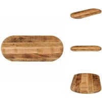 Tischplatte 120x50x2,5 cm Oval Raues Massives Mangoholz - Holztischplatte - Mangoholz Tischplatte - Ovale Tischplatte - Esstisch Platte - Rustikal Tischplatte 120x50x2,5 cm Oval Raues Massives Mangoholz - Holztischplatte - Mangoholz Tischplatte - Ovale Tischplatte - Esstisch Platte - Rustikal von VIDAXL