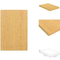 Tischplatte 40x60x4 cm Bambus - Bambus Tischplatte - Esstisch Platte - Wohnzimmer Dekoration - Couchtisch Platte - Sideboard Platte von VIDAXL