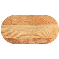 Tischplatte Hellbraun 80x40x2 cm Massivholz Eiche Oval Vidaxl von VIDAXL